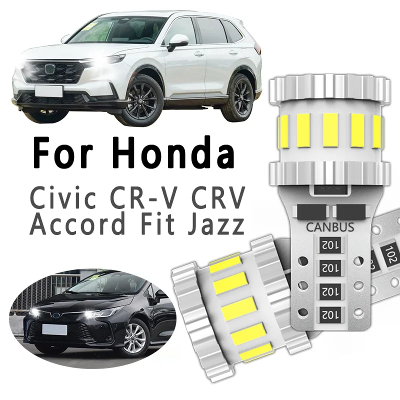 2 шт. автомобильные светодиодные лампы T10 для Honda CR-V CRV Accord Fit Jazz Civic MK 1 3 4 5 6 7 8 9 10