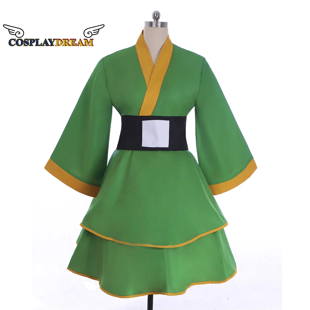 

Anime Hunter X Hunter Cosplay Costume Gon Freecss Women Lolita Green Kimono Dress Suit Halloween Carnival Party Custom Made