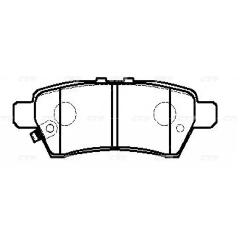 Колодки тормозные Nissan Pathfinder (R51) 05- Navara (D40) задние CTR CKN-22