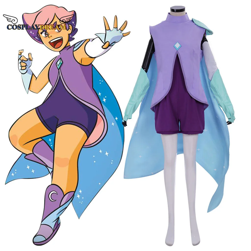 

Костюм для косплея из аниме «She-Ra and the принцессы of Power», костюм для косплея с мерцающим изображением, изготовленный на заказ