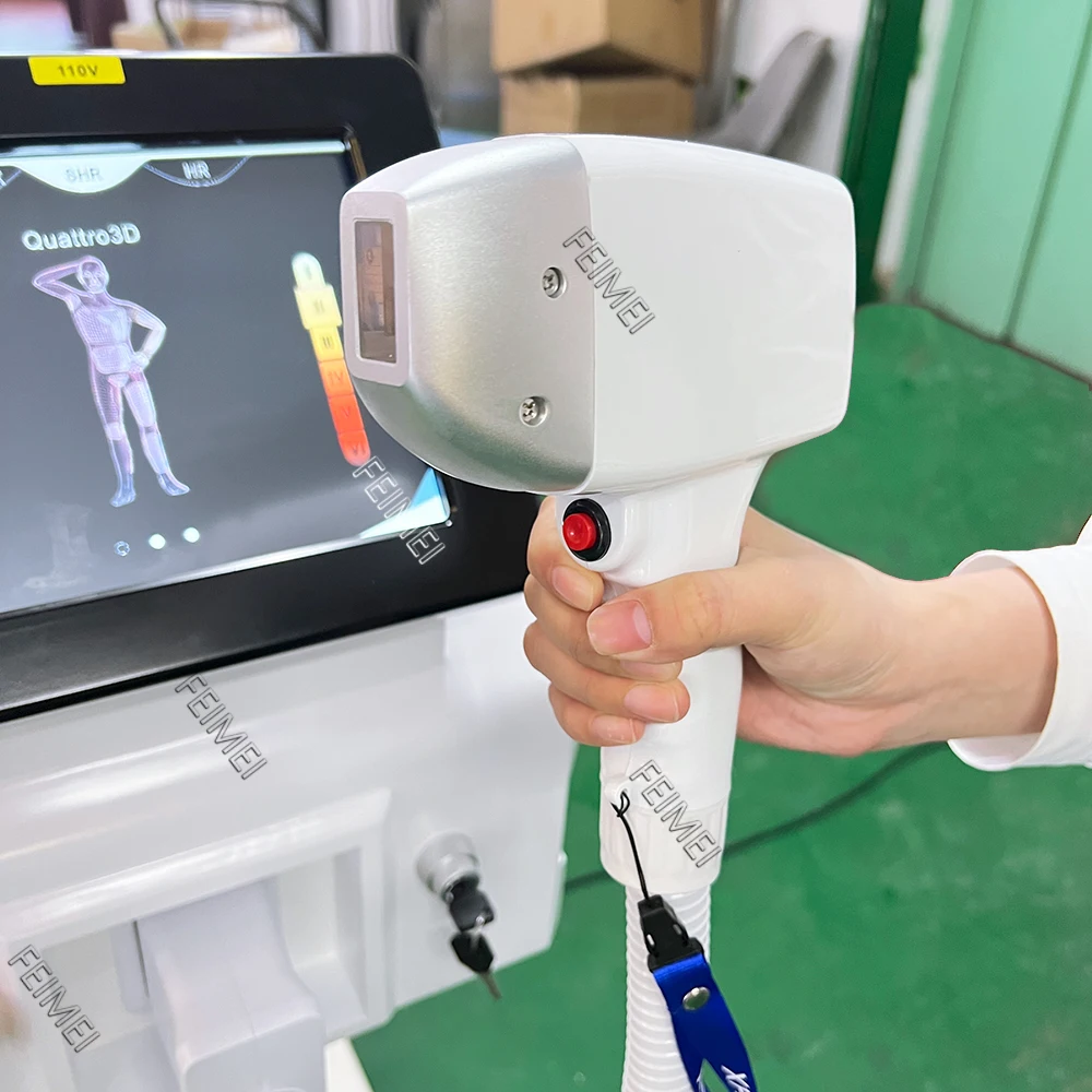 808nm Diode Laser Hair Removal Machine 2000w Depilation Equipment Three Wavelengths Ice Titanium Device Professional  For Salon