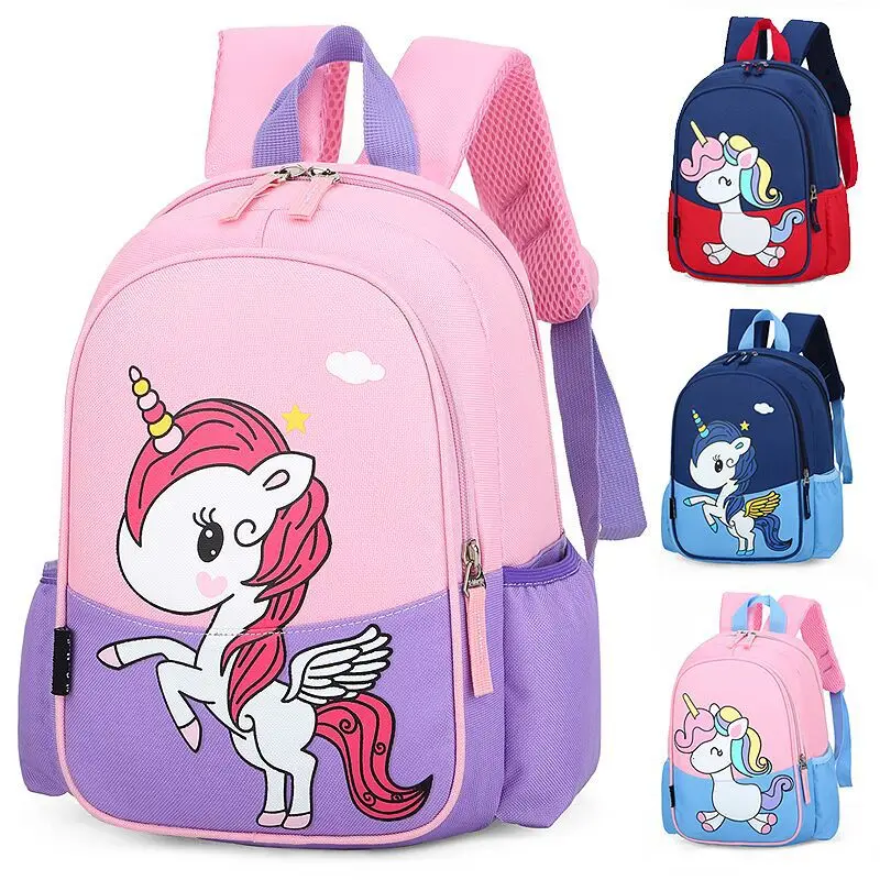 MRLD Cute Cartoon Unicorn Girl Bookbag 6-12 Years Old Children Schoolbag Waterproof Kindergarten Boys Backpack Student Kids Bags
