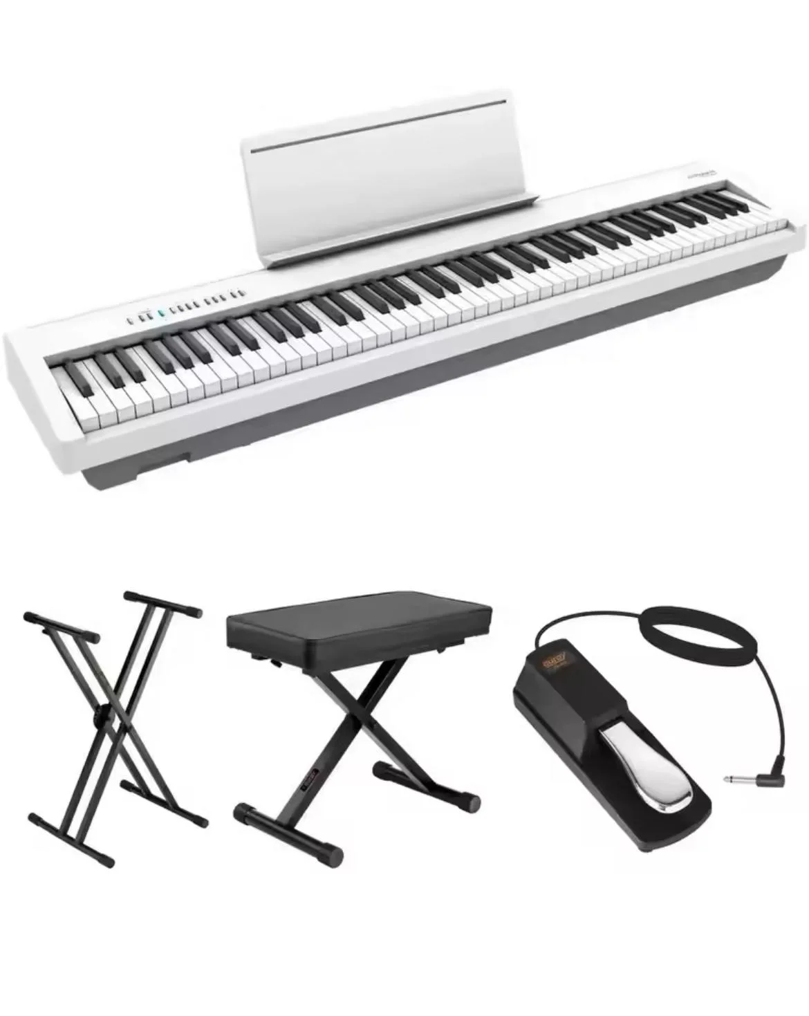 Горячее предложение Roland FP-30X Value Bundle с цифровым пианино педалью X-Stand лучшее