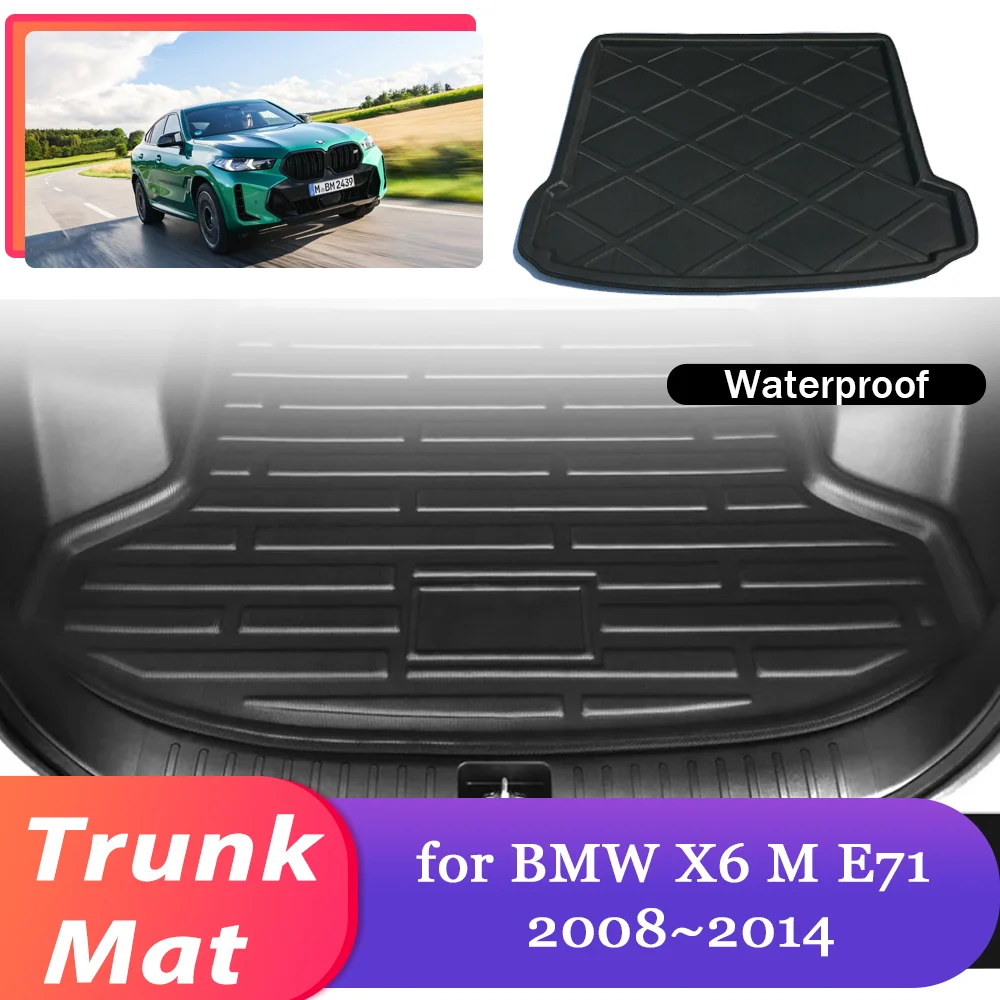 Коврик в багажник автомобиля для BMW X6 M E71 2008 ~ 2014 2009 2010 2011 2012 водонепроницаемый