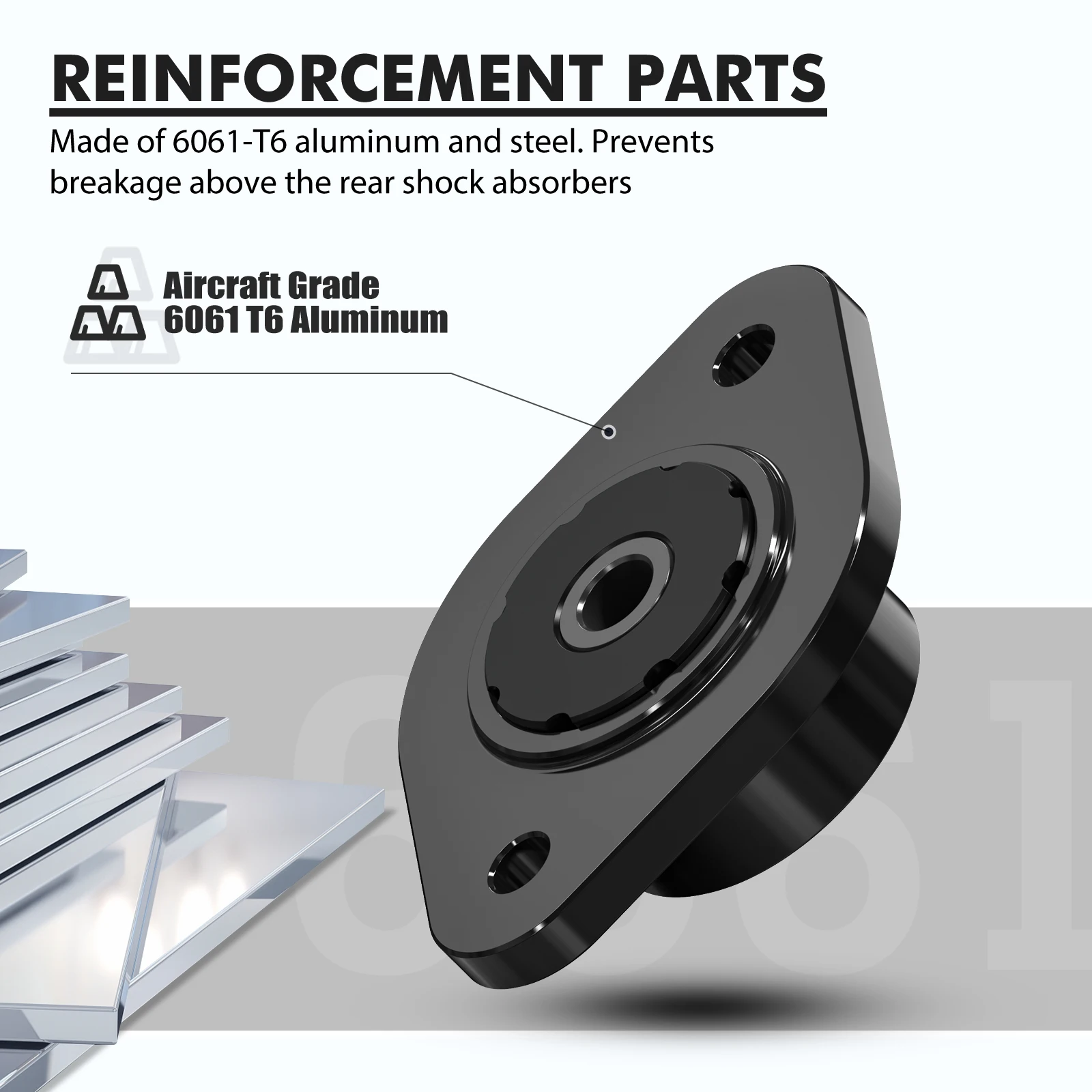 BEVINSEE задние полиуретановые амортизационные крепления и подпорные пластины для