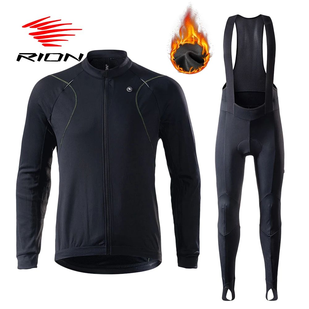 

RION Cycling Jersey Sets Bib Pants MTB Moutain Bike Bicycle Pants Maillot Ciclismo Hombre Men Bike Clothing Motocross Suits