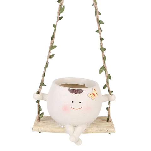Подвесной горшок Swing Smile Face  из полимера