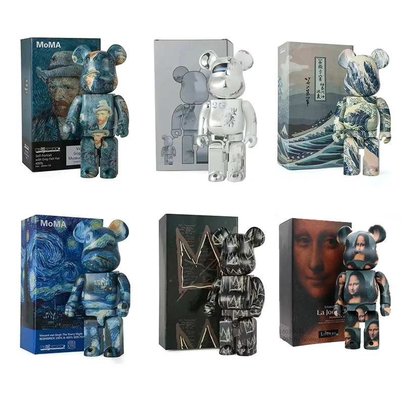 

Экшн-фигурка из АБС-пластика Disney Bearbirck 400% 28 см, модель, трендовая статуя Basquiat, Мона Лиза, кавайное украшение для комнаты, коллекционная игрушк...