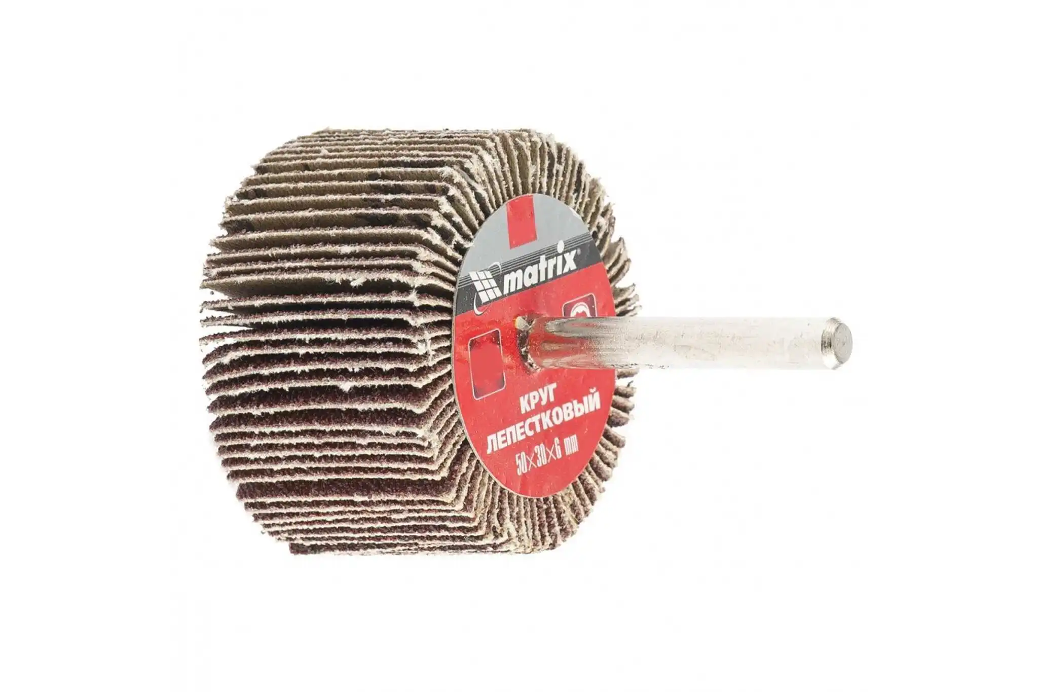 Круг лепестковый (50x30x6 мм; P 40) для дрели MATRIX 74172