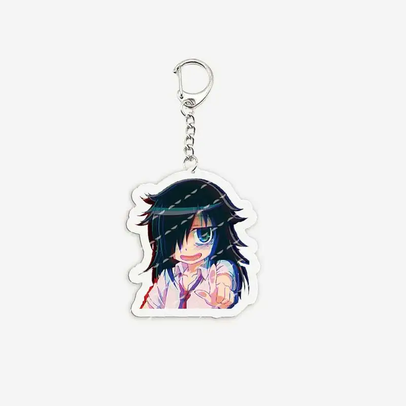 Фото Брелок Watamote Tomoko Kuroki Backrooms для аксессуаров, сумка, акриловый брелок Tomoko Kuroki, брелок-подвеска, цепочки, подарки для фанатов №5