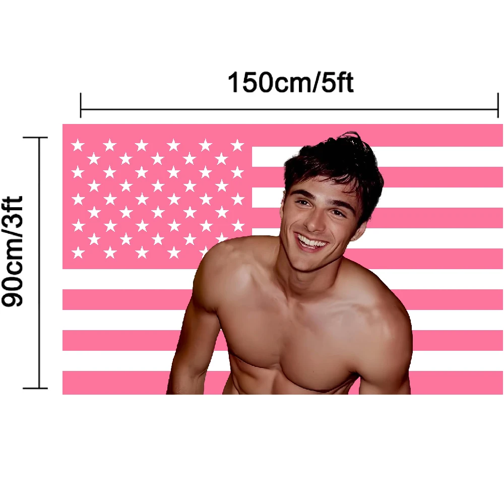 Рафэ Кэмерон Розовый Американский Флаг Гобелен Плакат Крытый Дрю Старственный