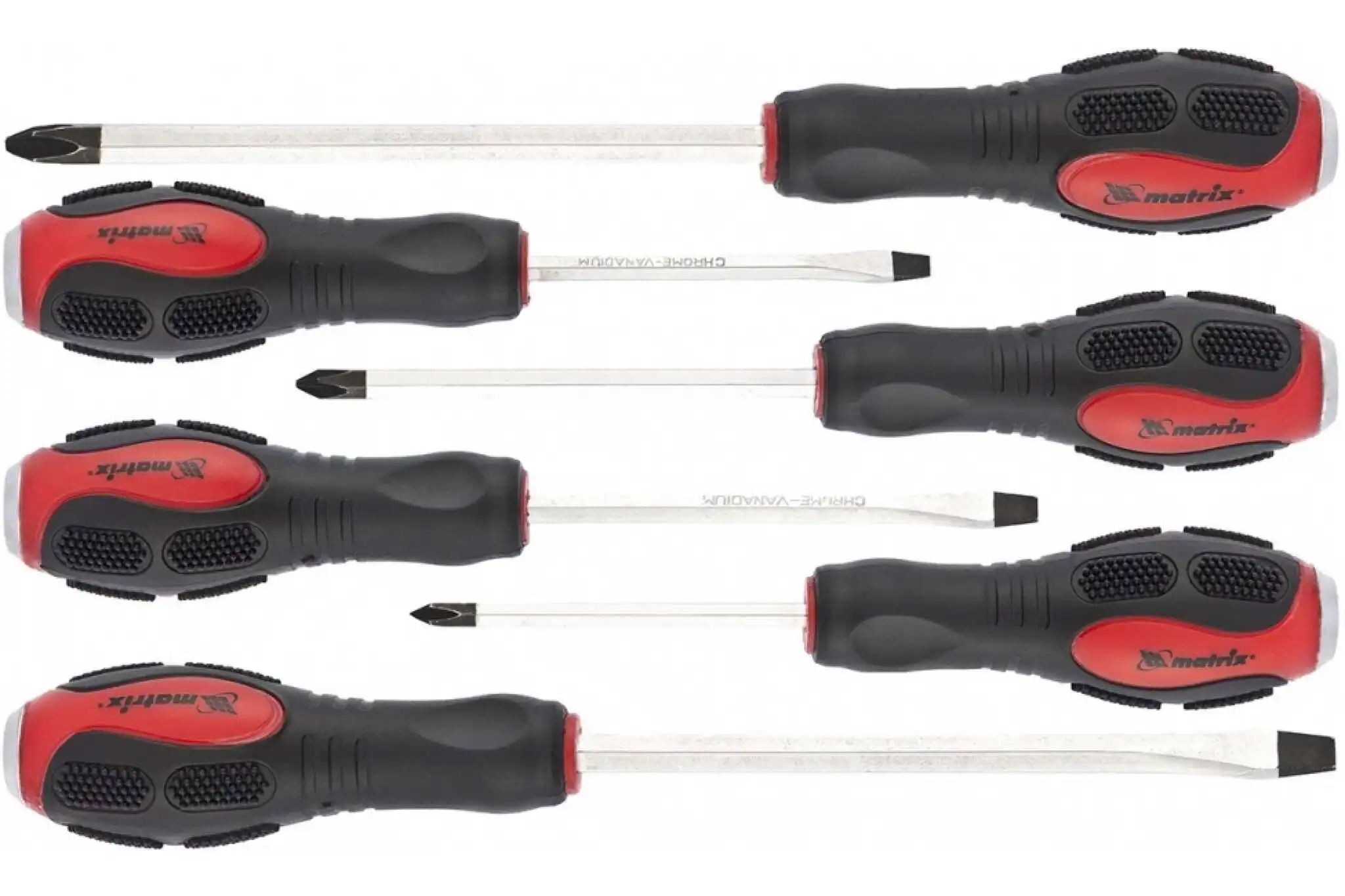 Ударные отвертки matrix. Набор ударных отверток 6шт, ph1x75, ph2x100, ph3x150, sl5x75,sl6x100, sl8x150, crv matrix 19120. Набор отвёрток 6пр ударных 39480. Наборы ударных отверток матрикс. Отвертка sl 6 х 100 мм matrix.