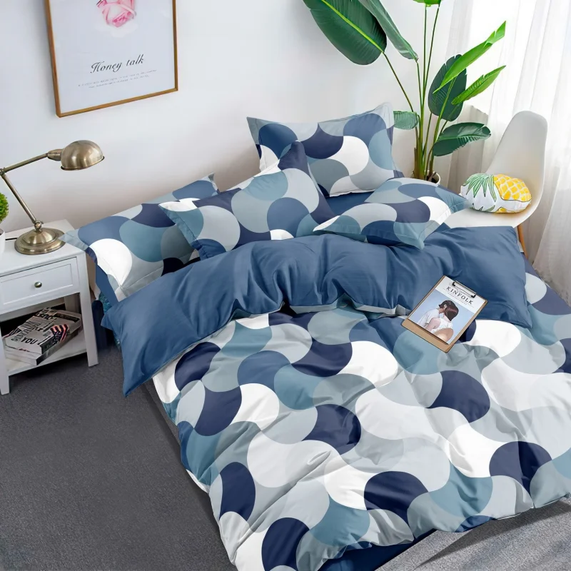 Постельное белье из поплина - SA-1292, Размер: Евро-макси