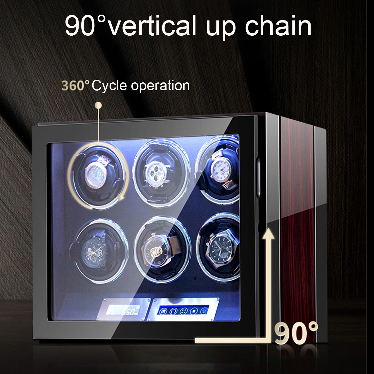 Роскошный японский футляр для хранения электронных часов с сенсорным ЖК-экраном