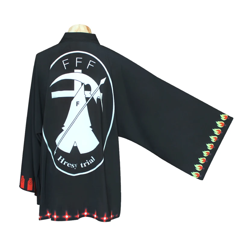 Anime Universe FFF GROUP FFF Fatal Fire Fukanzenna Haori Cosplay Costume Yukata Sun Protection clothing Chiffon Cloak images - 6