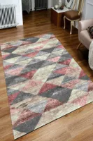 Woven Geometric Triangle Turkish Area Rug Fashion Carpet Floor Soft Modern Decoration Home Decor Thick Runner Durable Kilim