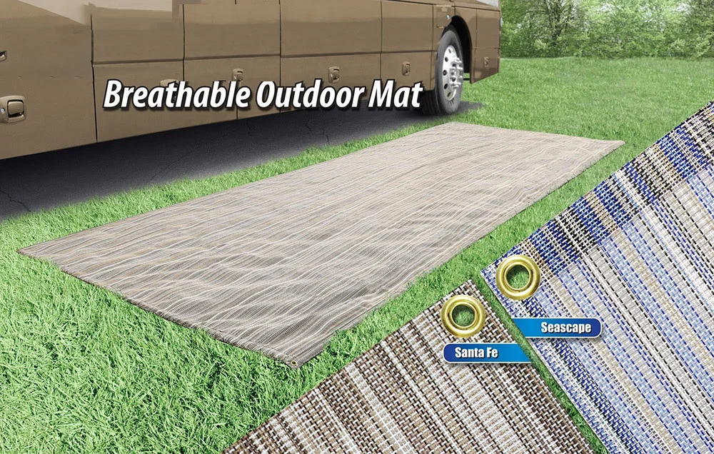 

Weave Breathable Outdoor Mat Seascape Blue 6 Ft. x 15 Ft.