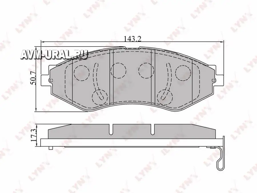 LYNXAUTO колодки торм.пер.! Daewoo Nexia 1.5 DOHC 94 /Espero 95 /Leganza/Nubira 2.0 97