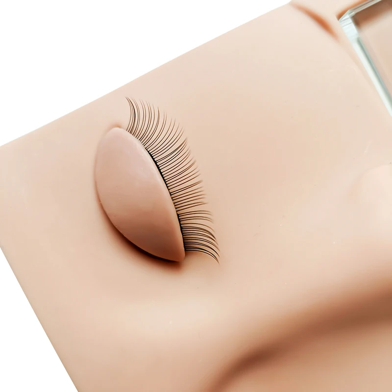 Тренировочная головка для наращивания ресниц с фотокольцами искусственный веко