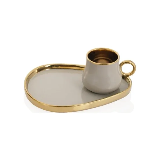 

Acar Kronos бежевый набор кофейных чашек