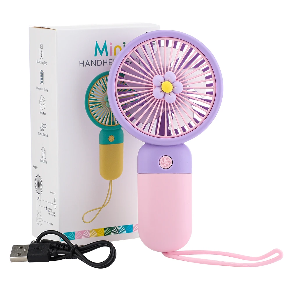 

Powerful Mini USB Portable Fan Small Handheld Wireless Rechargeable Hand Held Fan for Camping Cooling Air Blow Silent Pocket Fan