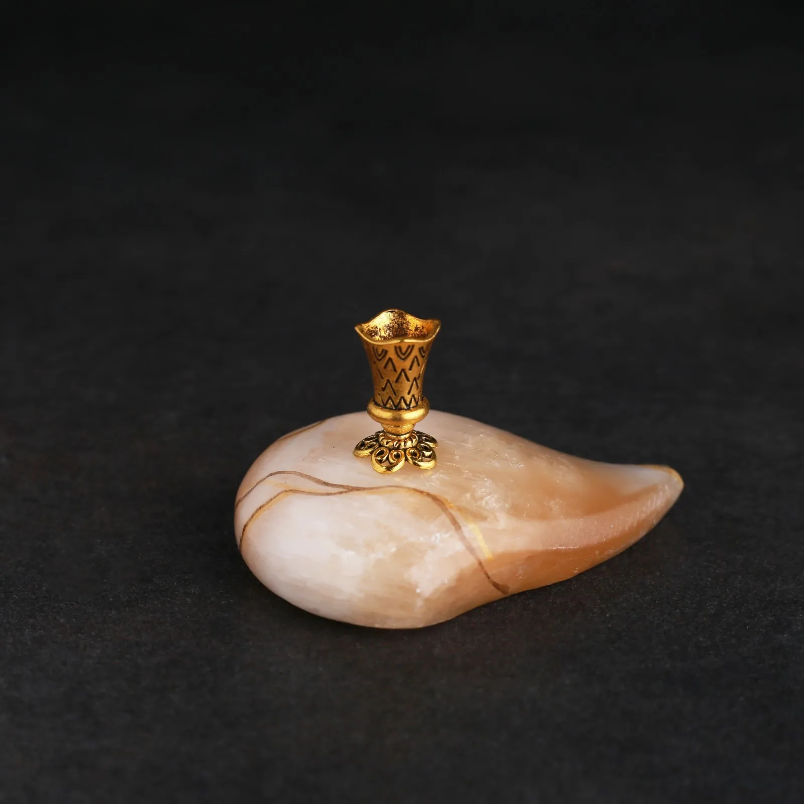 Подсвечник 2 'Церковный' листок селенит (комплект из 3 шт)