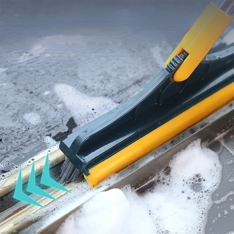

Cleaning Rotating Kitchen Bathroom Brush 1Pc Scrub Stiff Handle Long Floor Brushes Washing Mop for Brush Crevice Windows Broom