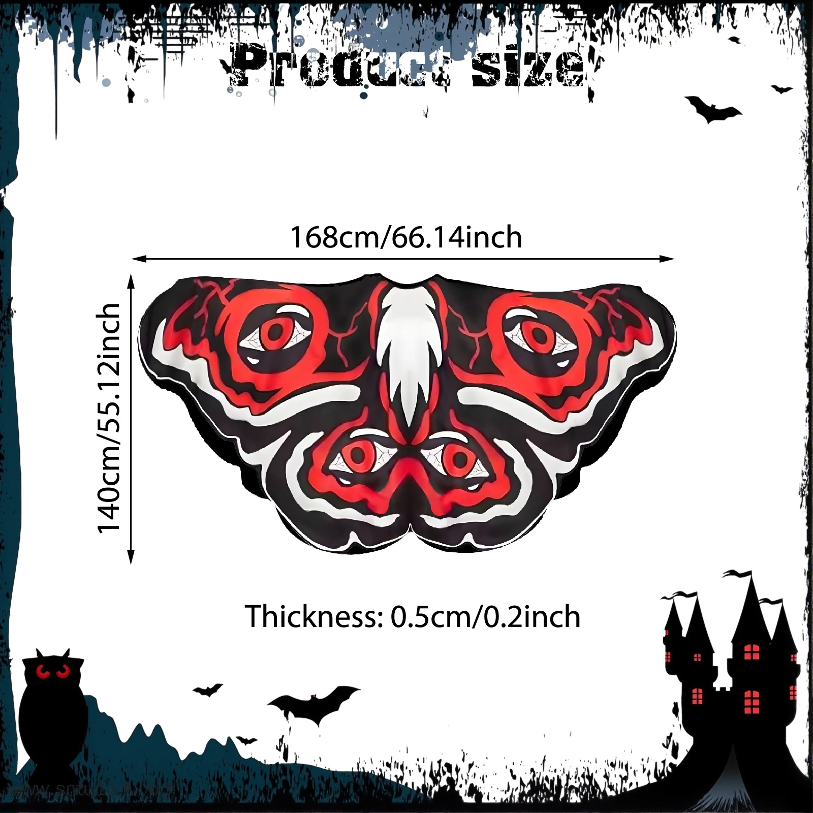 

Накидка-бабочка Phenovo для Хэллоуина