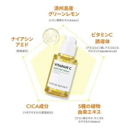 [ОФИЦИАЛЬНЫЙ ПРЕДСТАВИТЕЛЬ NATURE REPUBLIC] Интенсивная сыворотка Vitapea C (45 мл + 10 x 2) Для