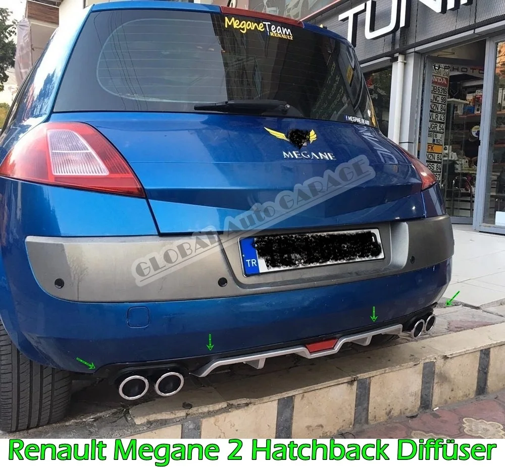 

Удлинитель для заднего бампера Renault Megane 2 Hatchback 2002 2003 2004 2005 2006 2007 2008