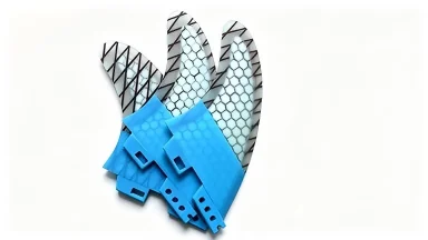 Фото 3 штуки сменных плавников G5 FII Honeycomb из стекловолокна для серфборда, комплект из трех плавников №4