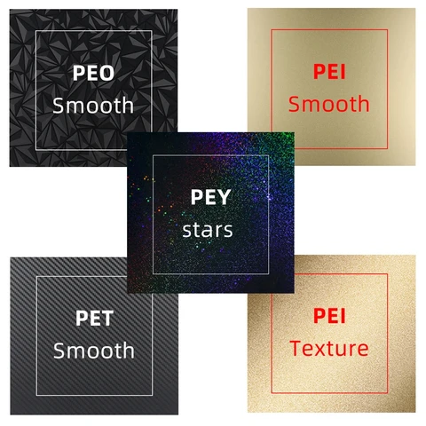 Магнитная пластина PEI PEO PEY PET для кронштейна 3D принтера CR10 CR10S 310x31 0 мм, пружинный стальной лист для артиллерии Sidewinder x1 x2