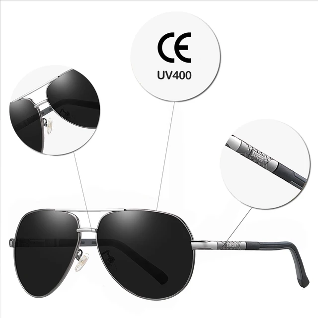 BARCUR Men sunglasses Polarized UV400 Protection Driving Sun Glasses Women Male Oculos de sol 4