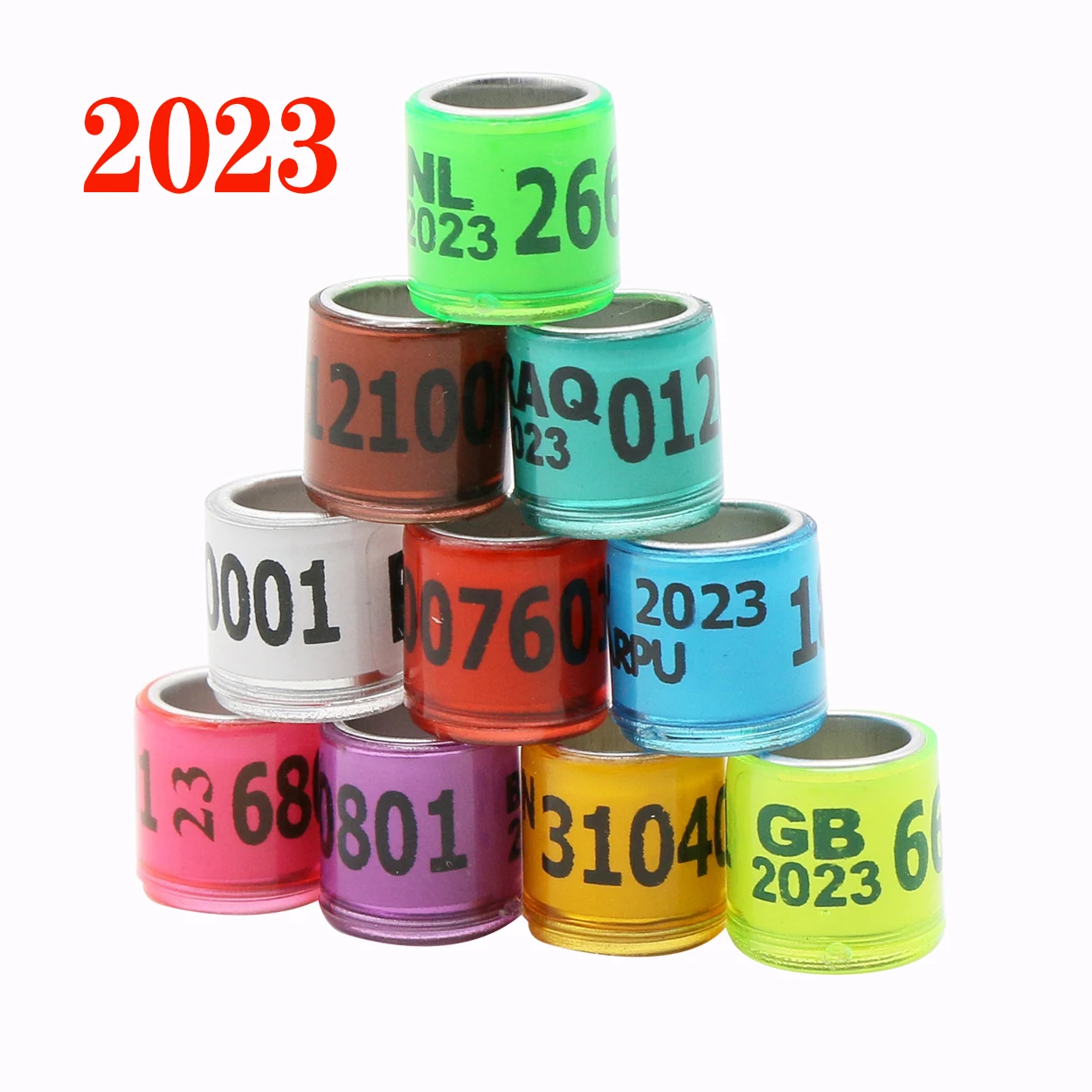 2023 алюминиевый пластиковый материал голубиная лапка кольцо с номером птица