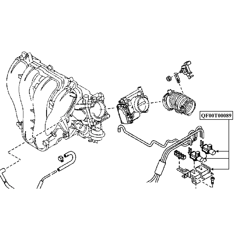 Электроклапан системы охлаждения Quattro Freni QF00T00089 Клапаны двигателя Запчасти