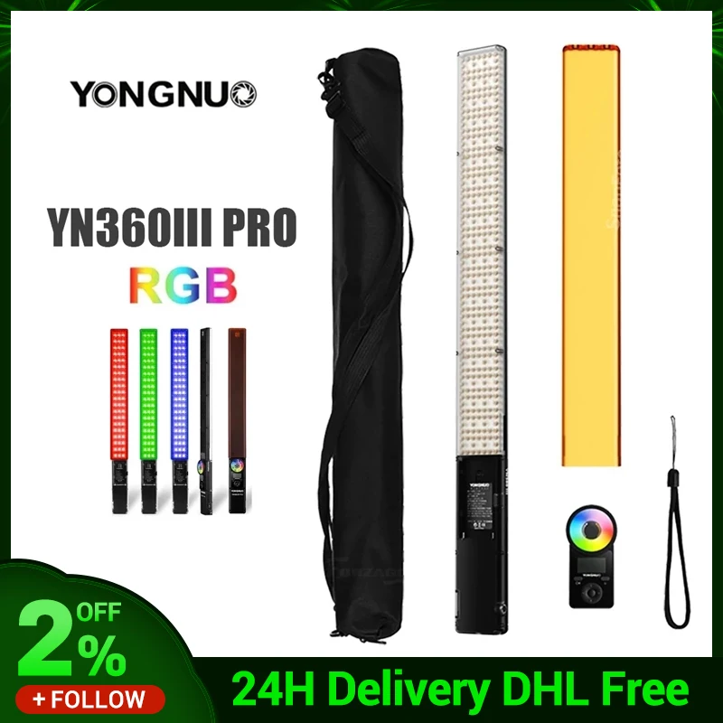 Светодиодный светильник YONGNUO YN360 III PRO YN360III ручной 3200K-5500K RGB цветной яркий пульт