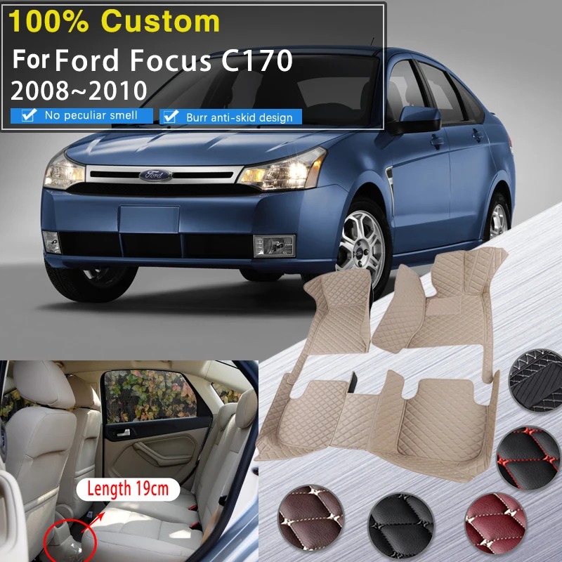 

Car Floor Mat For Ford Focus C170 2008 2009 2010 Waterproof Tray Carpet Mats Car Floor Mats Dedicated Interior Car Accessories