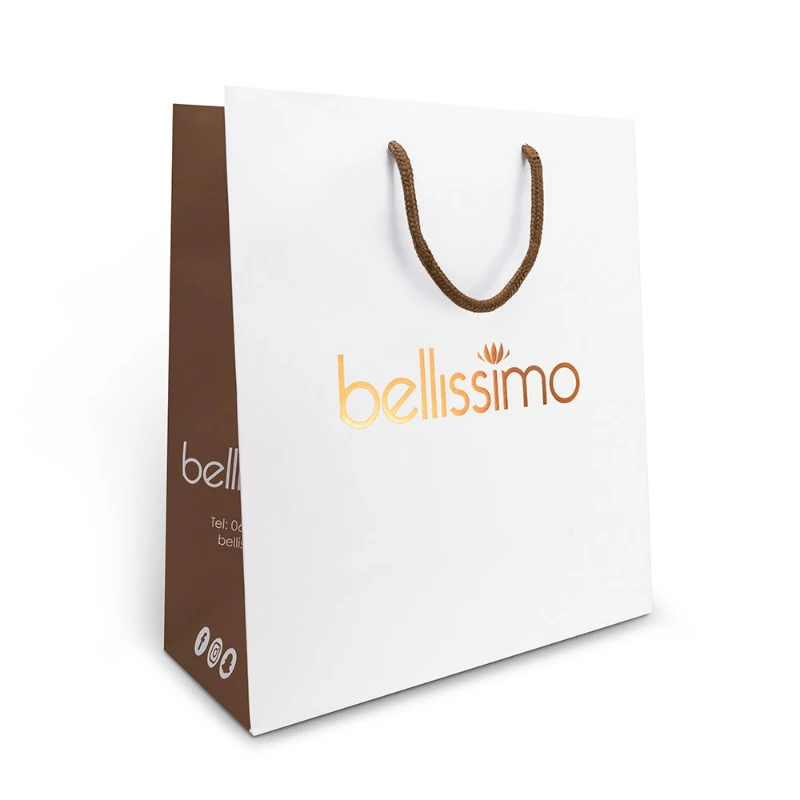 이불 niestandardowy rozmiar logo Torby | wa torba na zakupy ka papierowa ity do sprzedaży detalicznej y prezentowa prezent w kolorze białym z