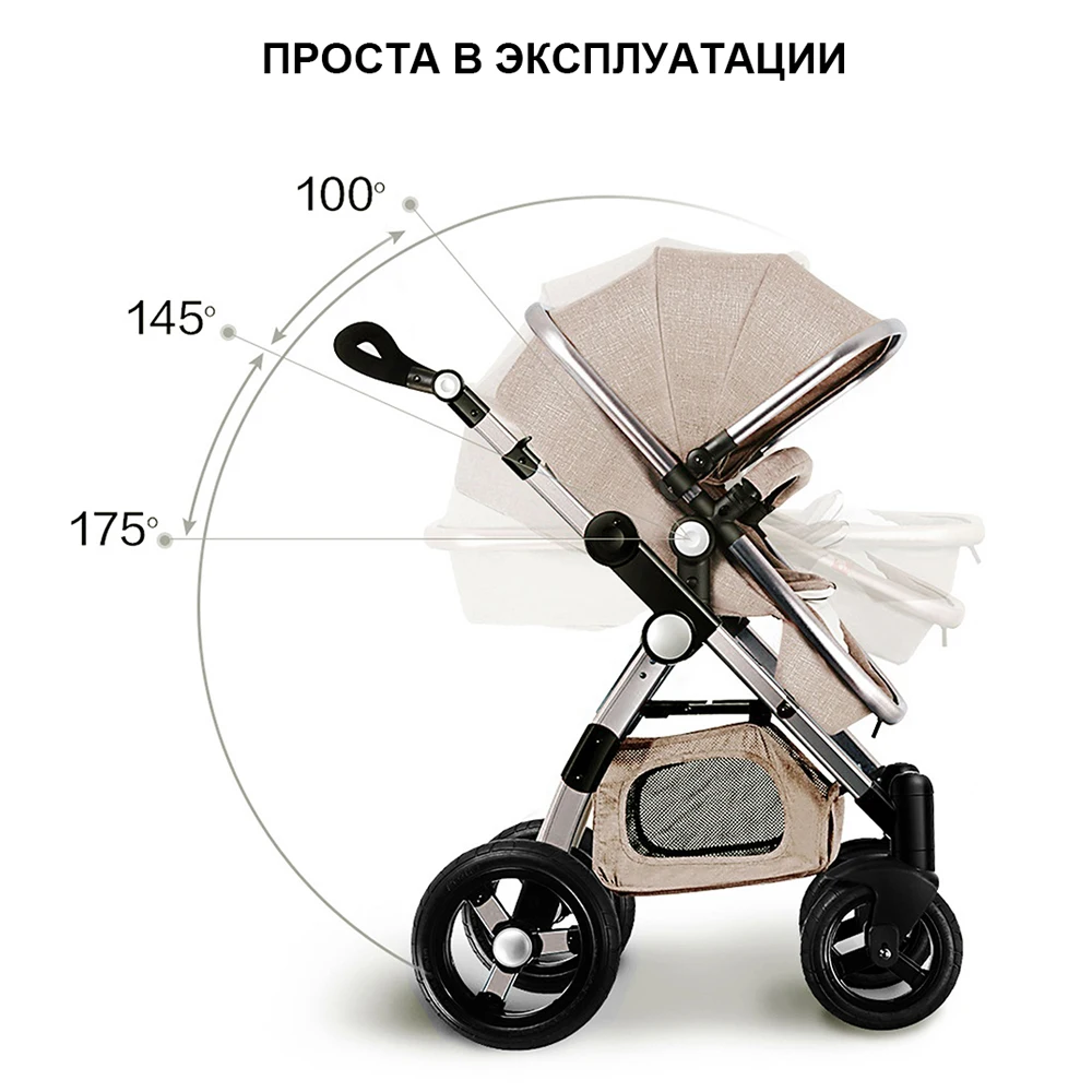 LUXMOM Strollers 2in1 3in1 Baby Car Seats Russia free shipping | Four Wheels Stroller