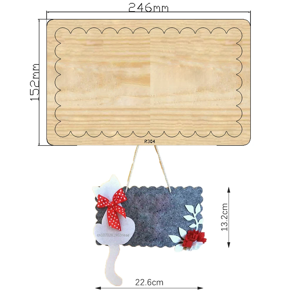 

Pendants Wooden Cutting Dies Scrapbooking DECOR HOME DIY Suitable for Market Universal Cutting Machine / R304