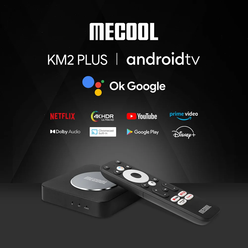 

MECOOL KM2 Plus Global Version Android 11 TV Box 4K Amlogic S905X4 2G DDR4 16GB WIFI5 BT5.0 HDR 10 Home Media Player Set Top Box