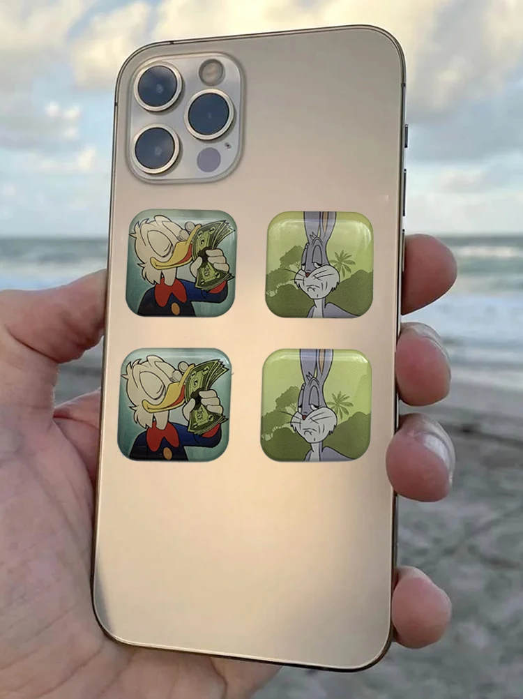 Наклейки на телефон 3D компьютер ноутбук набор скруджи кролик мем удивляющее лицо