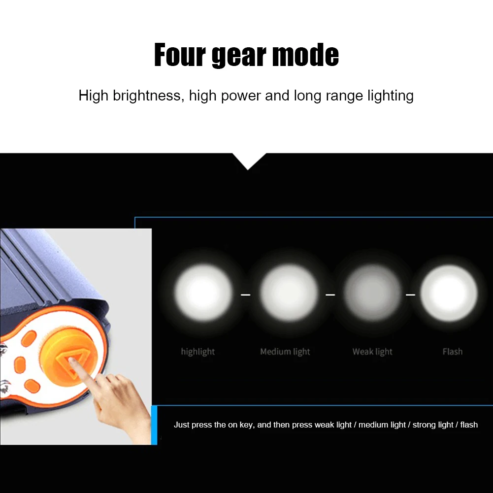 Светодиодные бусины 800LM Портативная фара для горного велосипеда Аксессуары