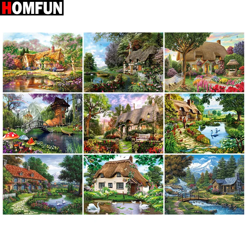 

Алмазная картина HOMFUN с текстом «цветок кролик», вышивка из смолы, 5D, для творчества, ручная работа, вышивка крестиком, подарок