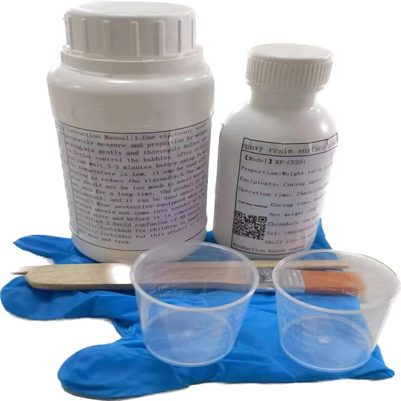 

Kafu Карбоновое волокно Кевлар Специальный заправочный клей Модифицированная эпоксидная смола Глянцевый комплект Легкое проникновение Комплект из углеродного волокна и смолы