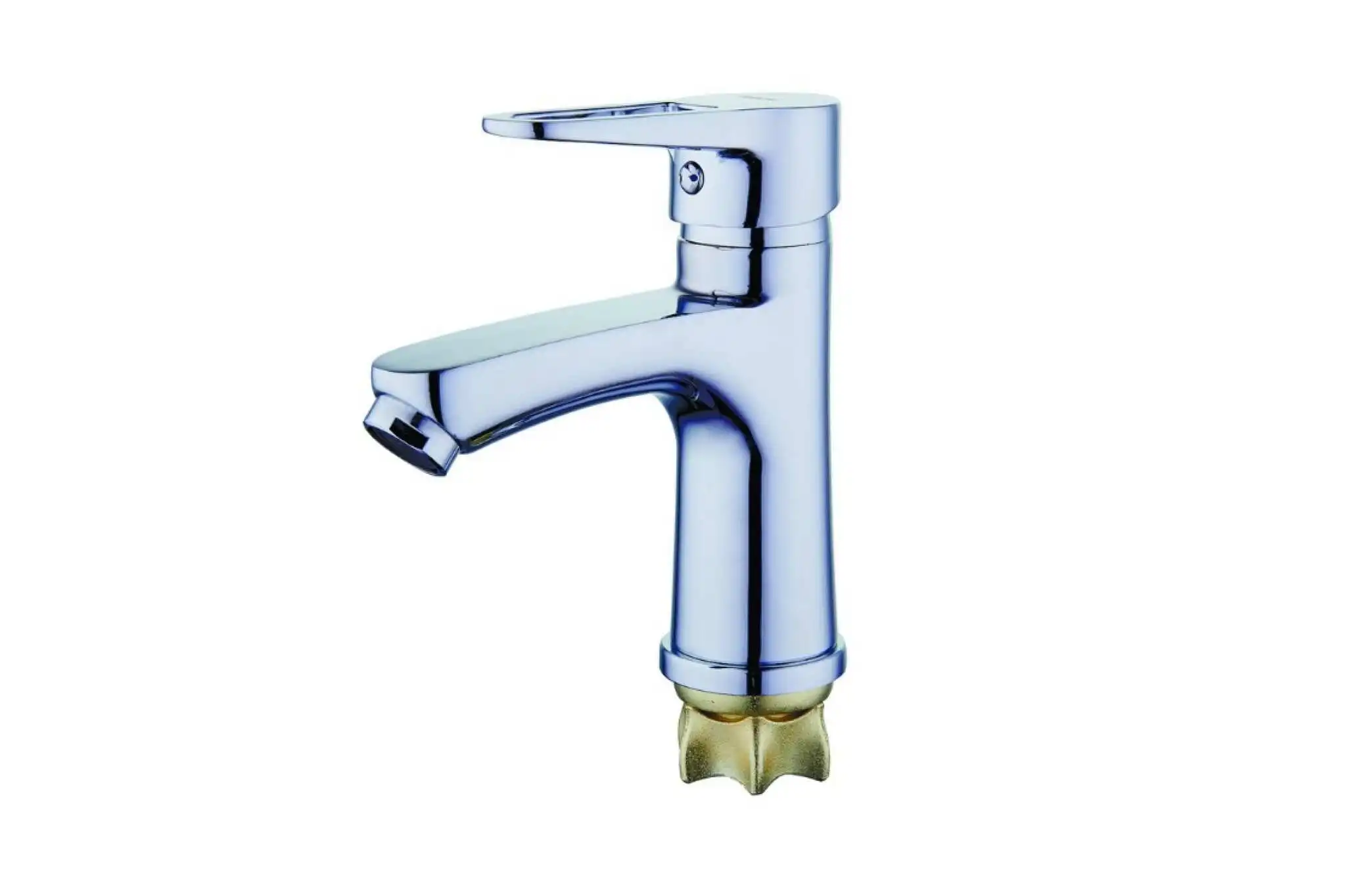 Монолитный смеситель для раковины умывальника G-lauf, хром NUD1-A045