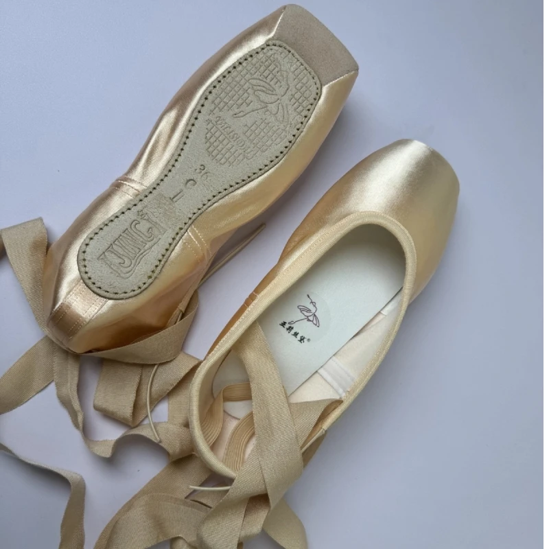 Кожаные балетки yalisidai тихий носок прочный хвостовик тренировочная танцевальная