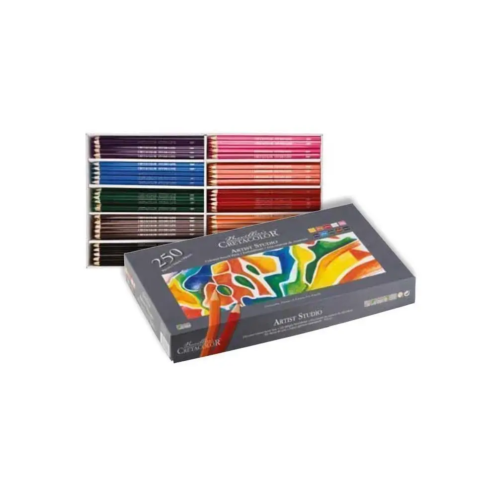 Набор цветных карандашей CretacoloR &quotArtist Studio Line" 10 цветов по 25 шт. картонная