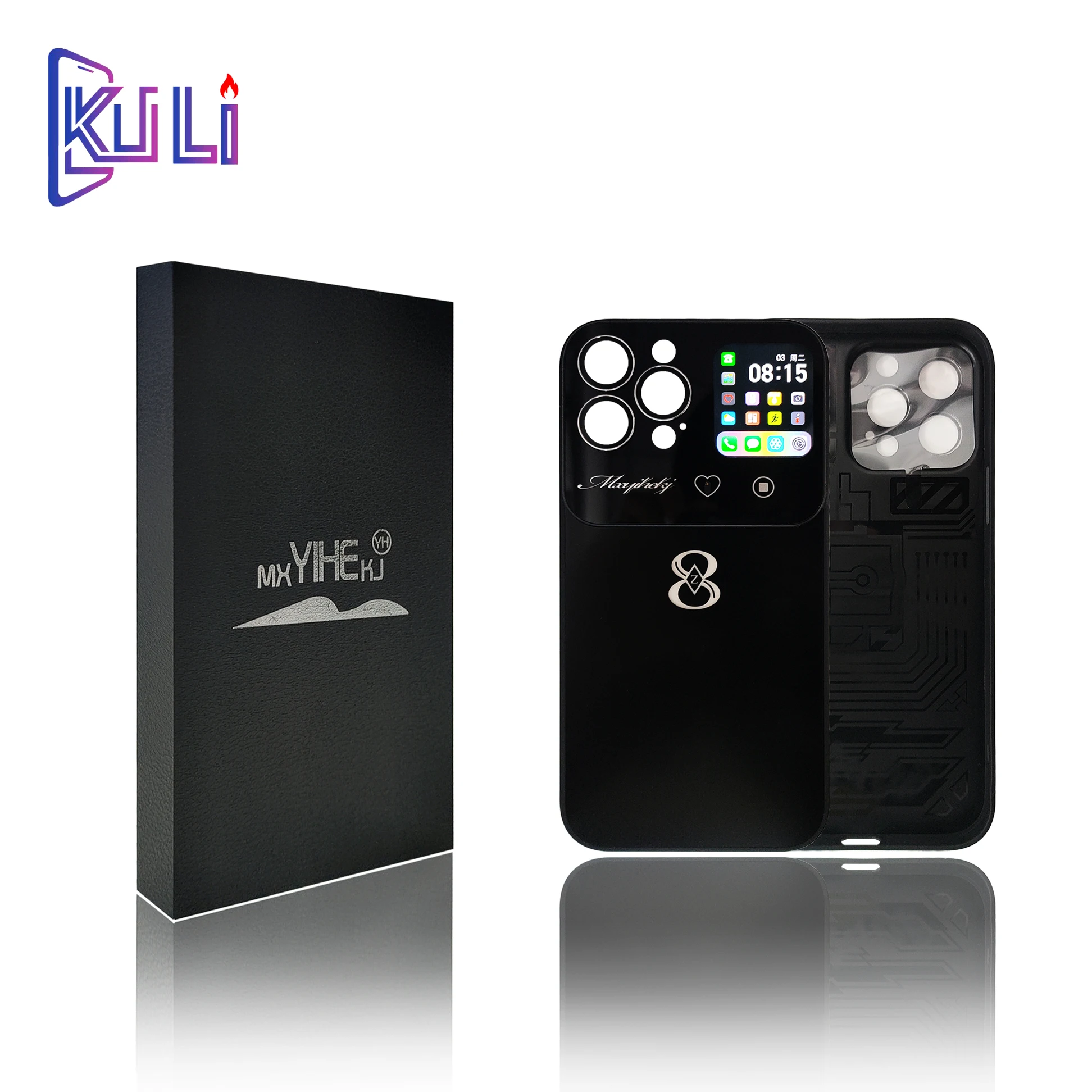 Чехол KULI для смартфона с магнитной беспроводной зарядкой и сенсорным экраном Bluetooth для iPhone 12 13 Promax 14 Plus