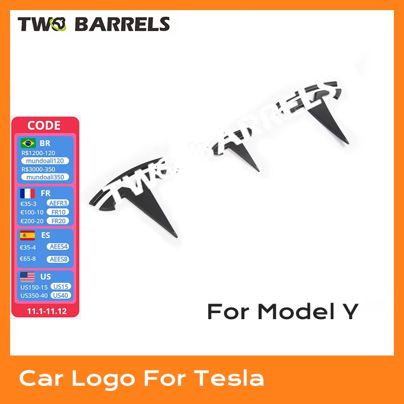 

Наклейки с логотипом для Tesla Model Y 2021 2022, наклейка с логотипом на переднюю и заднюю багажник, черная матовая наклейка, автомобильные аксессуар...